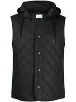 Craig Green gilet matelassé à boutonnière - Noir Craig Green gilet matelassé à boutonnière - Noir