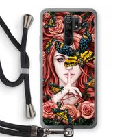 Lady Moth: Xiaomi Redmi 9 Transparant Hoesje met koord