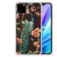 Apple iPhone 11 Pro Max Case Anti-shock Pauw met Bloemen - thumbnail