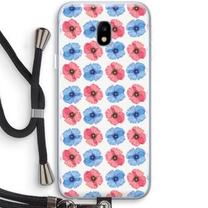 Klaproosjes: Samsung Galaxy J3 (2017) Transparant Hoesje met koord
