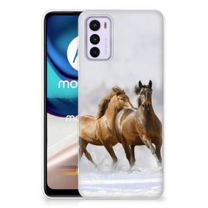 Motorola Moto G42 TPU Hoesje Paarden