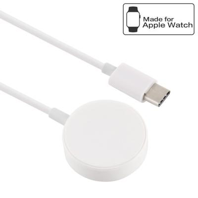 30cm universele draagbare magnetische draadloze oplader voor Apple Watch Series 4 & 3 & 2 & 1 (wit)