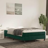 Boxspring bed 120x200 cm fluweel donkergroen