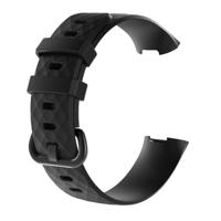 Siliconen Bandje Fitbit Charge 3/4 Zwart