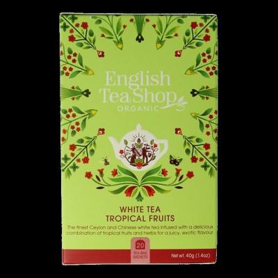 White tea tropical fruits bio 20 Zakjes White tea tropical fruits bio 20 Zakjes