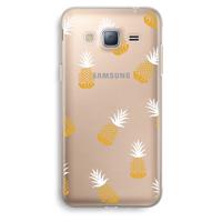 Ananasjes: Samsung Galaxy J3 (2016) Transparant Hoesje - thumbnail
