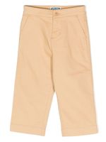 Kenzo Kids pantalon droit à logo brodé - Marron