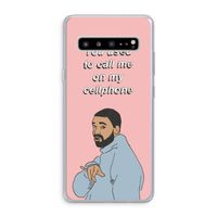 Hotline bling: Samsung Galaxy S10 5G Transparant Hoesje Hotline bling: Samsung Galaxy S10 5G Transparant Hoesje