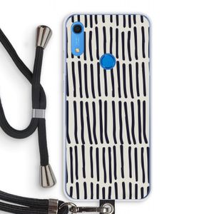 Moroccan stripes: Huawei Y6s Transparant Hoesje met koord