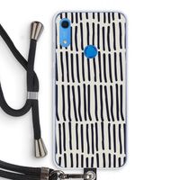 Moroccan stripes: Huawei Y6s Transparant Hoesje met koord