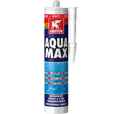 Griffon Aqua Max montagelijm en afdichtingskit 425g - Wit