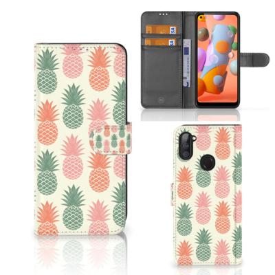 Samsung Galaxy M11 | A11 | Book Cover | Ananas