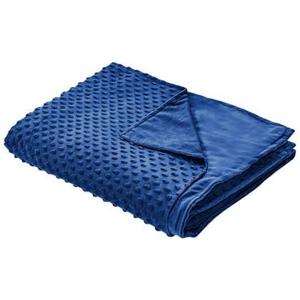 Beliani-CALLISTO-Verzwaringsdeken hoes-Indigo -120 x 180 cm-Polyester