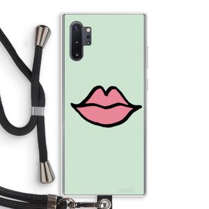 Kusje: Samsung Galaxy Note 10 Plus Transparant Hoesje met koord