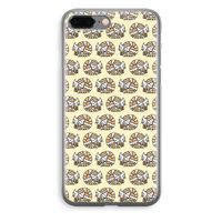 Slapende poes: iPhone 8 Plus Transparant Hoesje