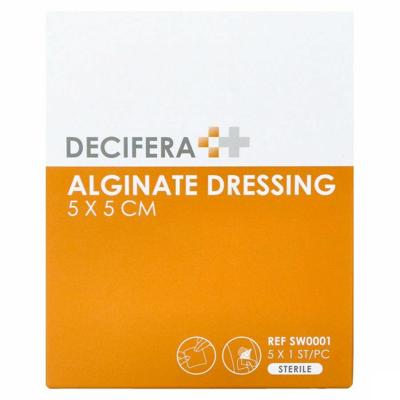 Decifera Alginate Dressing 5x 5cm 5