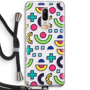 8-bit N°6: OnePlus 6 Transparant Hoesje met koord