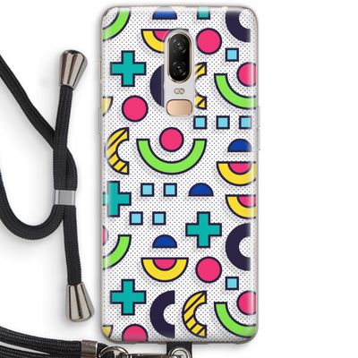 8-bit N°6: OnePlus 6 Transparant Hoesje met koord