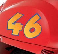 Sticker cijfers motor