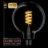 Globe 125mm smoke spiraal 6W dimtone - thumbnail
