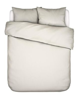 ESSENZA Zeva Flanel Dekbedovertrek Oyster-2-persoons (200 x 200/220 cm)