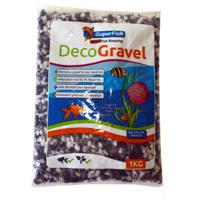 Superfish Deco Grind Mix 1kg voor Aquarium, Veilig in Zoet- & Zoutwater, Wit/Zwart/Grijs
