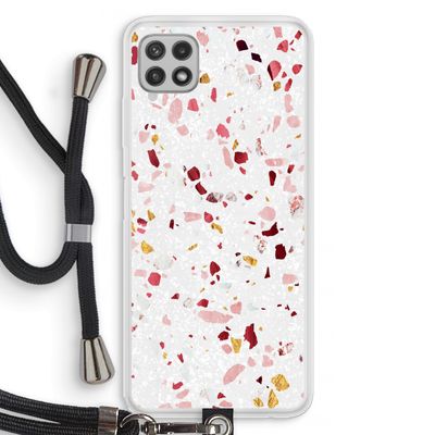Terrazzo N°9: Samsung Galaxy A22 4G Transparant Hoesje met koord