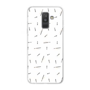 Hipster stripes: Samsung Galaxy A6 Plus (2018) Transparant Hoesje