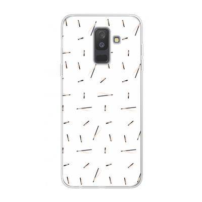 Hipster stripes: Samsung Galaxy A6 Plus (2018) Transparant Hoesje
