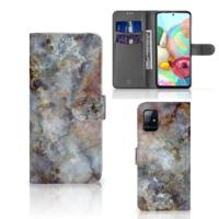Samsung Galaxy A71 | Bookcase | Marmer Grijs