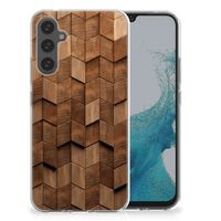 Bumper Hoesje voor Samsung Galaxy A34 Wooden Cubes