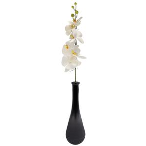 Kunstbloem Orchidee Milan - creme - 78 cm - losse steel - kunst zijdebloem - Phalaenopsis