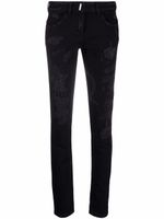 Givenchy jean skinny à effet usé - Noir