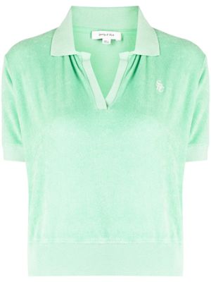 Sporty & Rich polo à logo brodé - Vert
