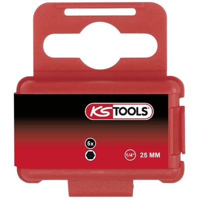 KS Tools 911.3565 Inbus-bit Gereedschapsstaal Vernikkeld C 6.3 5 stuk(s)