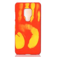 Plak de huid + PC thermische sensor verkleuring geval voor Huawei mate 20 (rood geel)