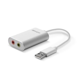 LINDY Audio Converter USB Typ A auf Audio Konverter [USB - Jackplug]