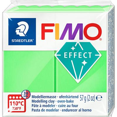 Fimo effect boetseerklei neon groen, 57gr