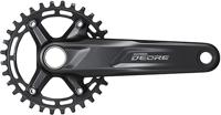 Crankstel 10/11-speed Shimano Deore FC-M5100-1 - 32 tands - 175 mm - zwart