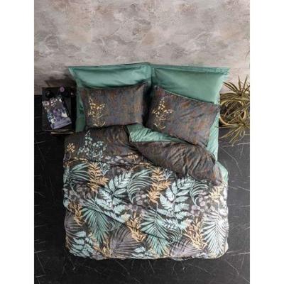 Beddengoedset - 1 dekbedovertrek 220 x 240 cm + 2 kussenslopen 60 x 60 cm - 100% katoen satijn - Mint