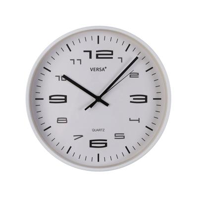 Muurklok Versa Wit Plastic 30 x 30 x 4 cm