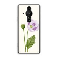 Purple poppy: Sony Xperia Pro-I Transparant Hoesje Purple poppy: Sony Xperia Pro-I Transparant Hoesje