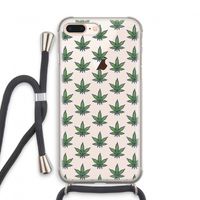 Weed: iPhone 8 Plus Transparant Hoesje met koord