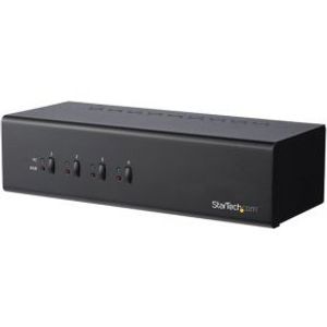 StarTech.com 4 poorts Dual-monitor DVI KVM switch met USB 3.0 hub