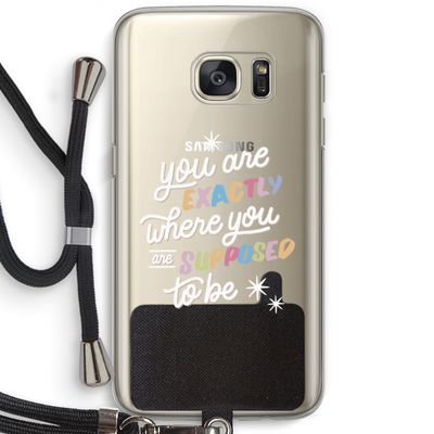 Right Place: Samsung Galaxy S7 Transparant Hoesje met koord