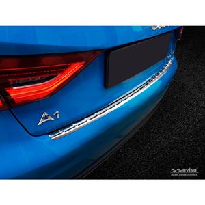 RVS Bumper beschermer passend voor Audi A1 (GB) Sportback 2018- 'Ribs' AV235467