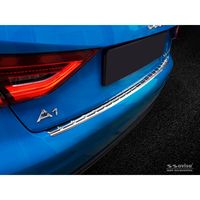 RVS Bumper beschermer passend voor Audi A1 (GB) Sportback 2018- 'Ribs' AV235467 - thumbnail