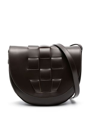 Hereu sac porté épaule Sinia à design tissé - Marron