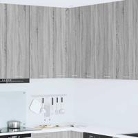 Hangkast Grijs Sonoma en Wit 57 x 57 x 100 cm Bewerkt hout