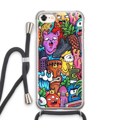 Vexx Mixtape: iPhone 8 Transparant Hoesje met koord